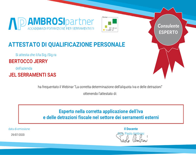 diploma-iva-e-detrazioni-fiscali-serramenti certificato-iva-e-detrazioni-fiscali-serramenti